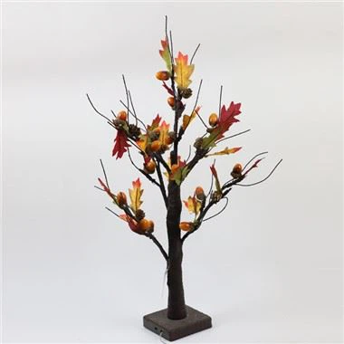 Dirije Limen Atifisyèl Tabletop Autumn Maple Tree